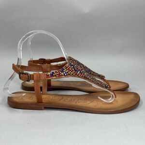 Naughty Monkey Women's Beaded Leather Sandals